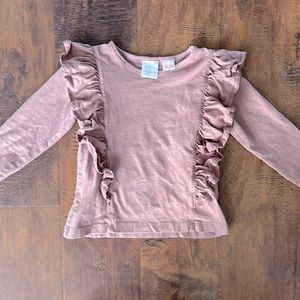 Zara Long Sleeve Ruffle Shirt 18-24m